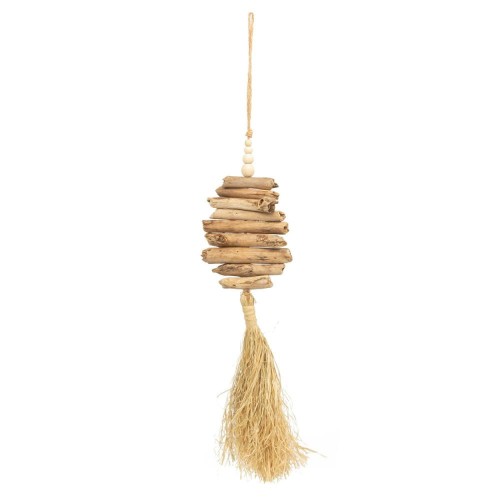 Chwost zawieszka Raffia Driftwood Bali BAZAR BIZAR