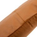 Brązowa skórzana poduszka dekoracyjna 30x50 ze skóry cielęcej i zamszu Panel Camel BAZAR BIZAR