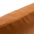 Brązowa skórzana poduszka dekoracyjna 60x60 ze skóry cielęcej i zamszu Panel Camel BAZAR BIZAR
