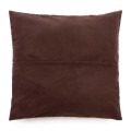 Brown leather decorative pillow 60x60 Panel Chocolate - Bazar Bizar