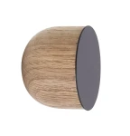 Wieszak na ścianę Contrast-5 czarny naturalny - Andersen Furniture