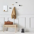 Wieszak na ścianę Contrast-5 czarny naturalny - Andersen Furniture