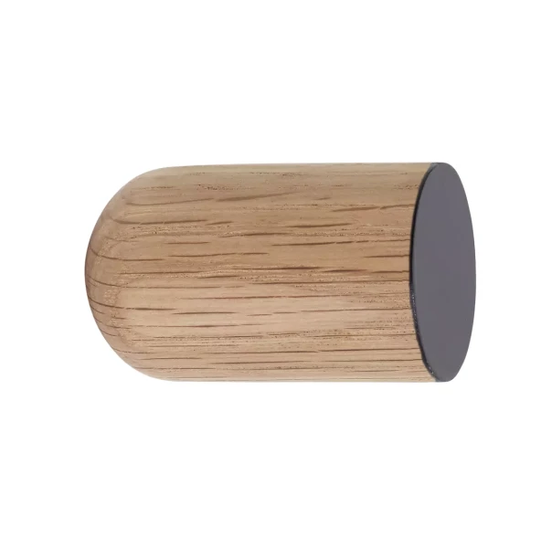 Wieszak na ścianę Contrast-3 czarny naturalny zestaw 2 szt - Andersen Furniture