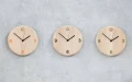 Drewniany zegar ścienny okrągły dębowy WoodTime - Andersen Furniture