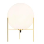 Biała lampa stołowa Alton ze szkła NORDLUX