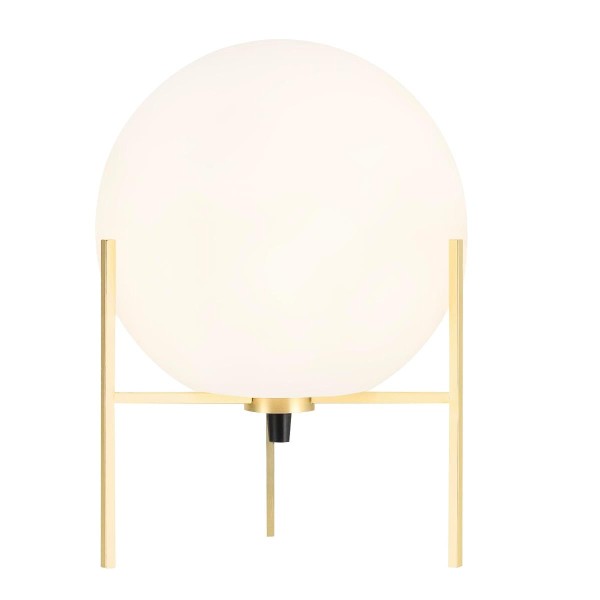 Biała lampa stołowa Alton ze szkła NORDLUX