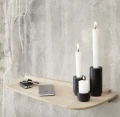 Świecznik drewniany czarny CreateMe Candlehonder - Andersen Furniture