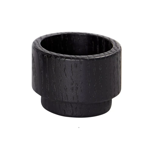 Drewniany świecznik na tealighty czarny CreateMe Candlehonder S - Andersen Furniture