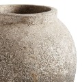 Terracotta decorative vase Story 28 grey black - Muubs