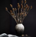 Terracotta decorative vase Story 28 grey black - Muubs