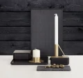 Pudełko drewniane z jedną przegródką czarne CreateMe - Andersen Furniture