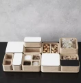 Pudełko drewniane z jedną przegródką naturalne CreateMe - Andersen Furniture