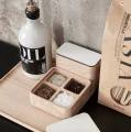 Pudełko drewniane z jedną przegródką naturalne CreateMe - Andersen Furniture