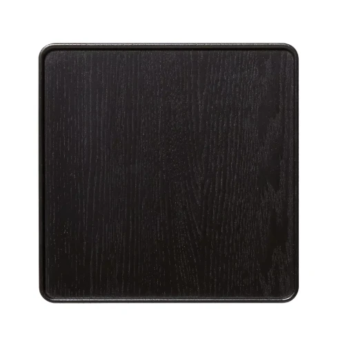 Taca drewniana kwadratowa czarna CreateMe 24x24 - Andersen Furniture