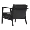 Fotel skórzany LC1 skóra naturalna czarna rama dąb czarny - Andersen Furniture