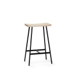 Stołek barowy HC2-65 siedzisko dąb bielony - Andersen Furniture