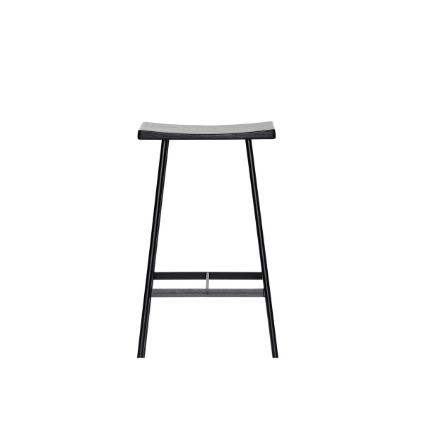 Stołek barowy czarny HC2-65 siedzisko dąb czarny - Andersen Furniture