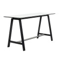 Wysoki stół na kozłach HT1-108 rama czarny dąb, wybór koloru blatu - Andersen Furniture