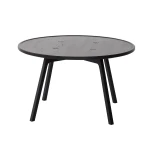 Stolik kawowy okrągły dębowy C2-80 czarny - Andersen Furniture