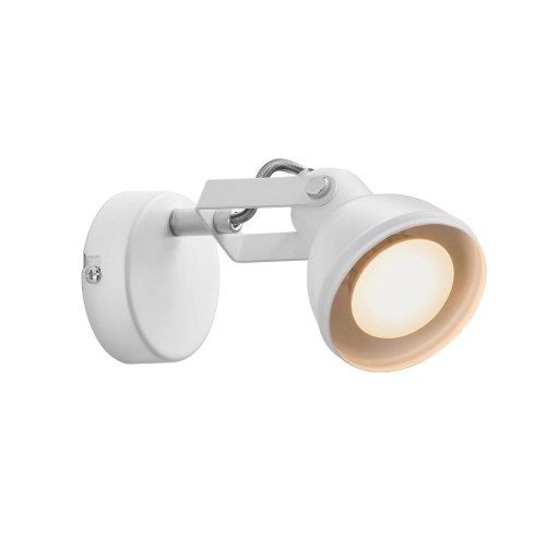 Biała lampa ścienna kinkiet Aslak z metalu NORDLUX