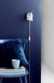Biała lampa ścienna kinkiet w stylu skandynawskim Aslak z metalu NORDLUX