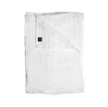 Narzuta na łóżko z lnu biała 160x260 Hannelin White - Himla