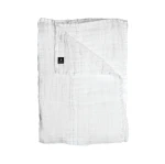 Narzuta na łóżko z lnu biała 160x260 Hannelin White - Himla