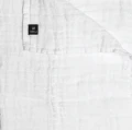 Narzuta na łóżko z lnu biała 260x260 Hannelin White - Himla