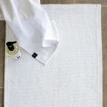 Dywanik łazienkowy 70x110 z bawełny biały Love White OEKO-TEX - Himla