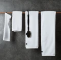 Ręcznik szybkoschnący biały 70x140 bawełna organiczna Maxime White GOTS i OEKO-TEX - Himla