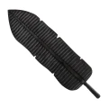 Long decorative wooden mango leaf tray Daiva Brown - Bloomingville