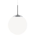 Biała szklana lampa sufitowa w kształcie kuli Cafe30 NORDLUX