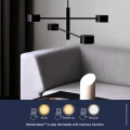 Czarna nowoczesna lampa sufitowa Clyde 4 NORDLUX