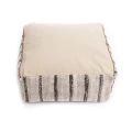 Pufa do siedzenia kwadratowa Oh My Gee Bohemian White - Bazar Bizar