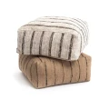 Square pouf Oh My Gee Bohemian White - Bazar Bizar