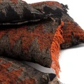 Poduszka dekoracyjna 30x50 S'il Black Orange z bawełny - Bazar Bizar