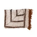 Cotton plaid blanket 130x170 S'il Bohemian White - Bazar Bizar