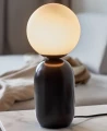 Lampa stołowa czarna designerska Notti Black - Nordlux