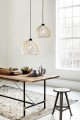 Drewniana lampa do jadalni w stylu skandynawskim NORDLUX