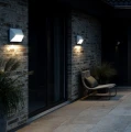 Modern white outdoor wall lamp Pontio 27 White - Nordlux