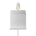 Kinkiet z półką z USB portem do ładowania Roomi White biały - Nordlux