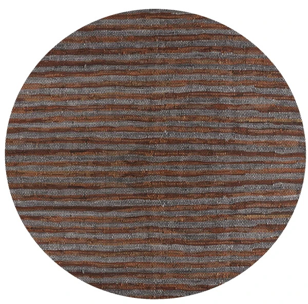 Recycled leather carpet 240x180 Ceylon gray-brown - Pomax