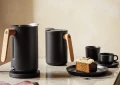 Filiżanka ze spodkiem Nordic Kitchen 0,2L kamionka czarny zestaw 4 szt - Eva Solo