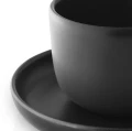 Filiżanka ze spodkiem Nordic Kitchen 0,2L kamionka czarny zestaw 4 szt - Eva Solo