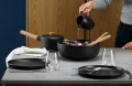 Talerz obiadowy Nordic Kitchen 25 cm kamionka czarny - Eva Solo