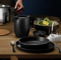 Talerz obiadowy Nordic Kitchen 25 cm kamionka czarny - Eva Solo