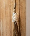 Tassel Cowrie Raffia Natural - Bazar Bizar