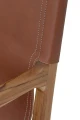Scandinavian chair Ollie Lounge teak and leather - Bloomingville