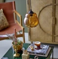 Scandinavian chair Ollie Lounge teak and leather - Bloomingville