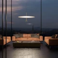 Duża lampa sufitowa wisząca Dot 800 mosiądz Led ze ściemniaczem LUMINA